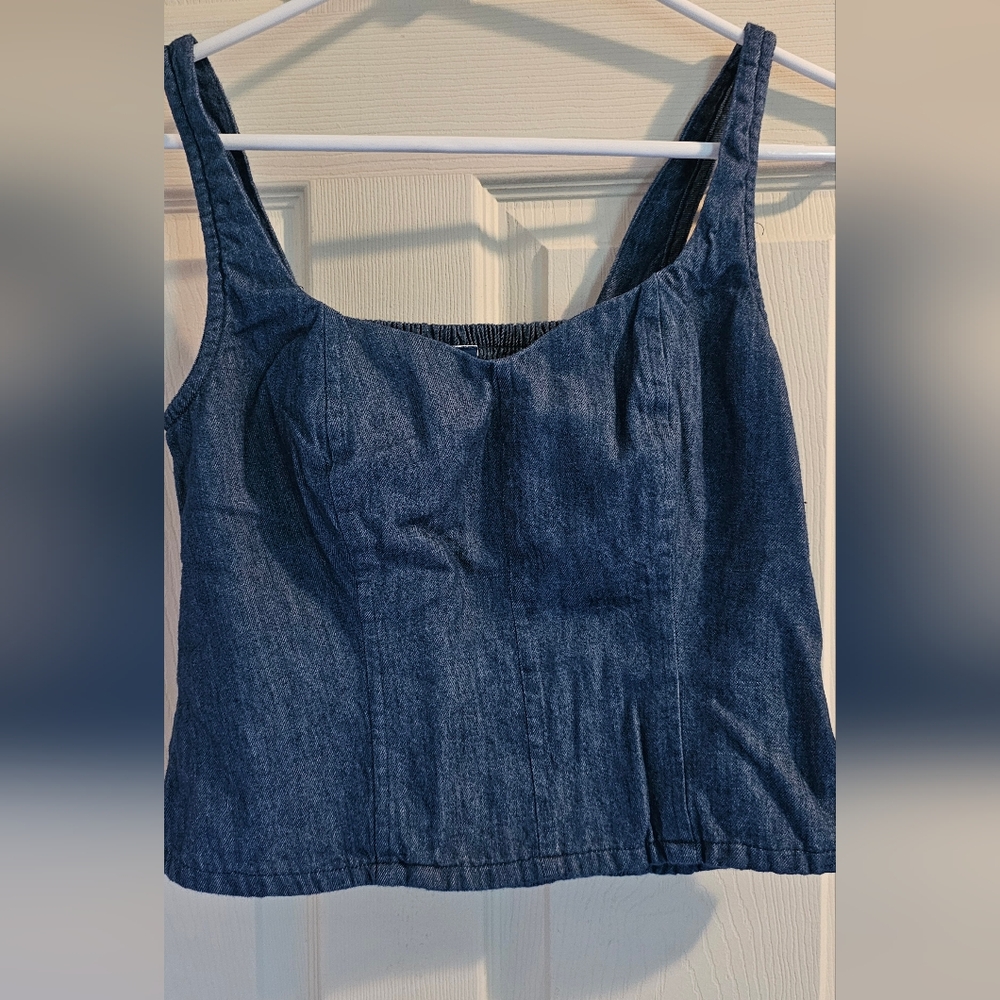 Old Navy Dark Blue Denim Tank Top